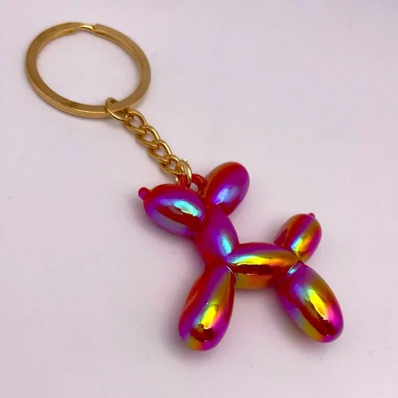 BALLOON DOG | Fuchsia 🌺| Bag Charm | Keychain (Brand New!) ✨ - Picture 3 of 8
